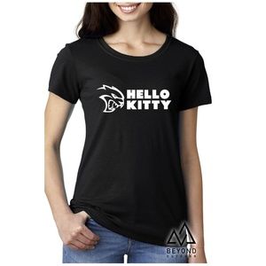 Dodge HellCat SRT Hello Kitty Ladies T-Shirt